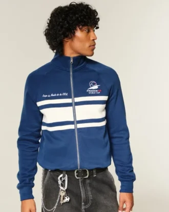 Jacheta din fleece cu imprimeu grafic FIFA World Cup France 1998