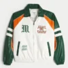 Jacheta din piele sintetică cu grafică University of Miami Hurricanes Jacheta din piele sintetică cu grafică University of Miami Hurricanes