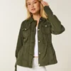 Jacheta militară din twill Y2K Jacheta militară din twill Y2K