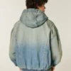 Jacheta skater din denim spălat Jacheta skater din denim spălat