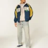 Jacheta universitară Fighting Irish cu imprimeu grafic Jacheta universitară Fighting Irish cu imprimeu grafic