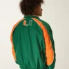 Jacheta windbreaker cu imprimeu grafic University of Miami Hurricanes Jacheta windbreaker cu imprimeu grafic University of Miami Hurricanes