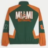 Jacheta windbreaker cu imprimeu grafic University of Miami Hurricanes Jacheta windbreaker cu imprimeu grafic University of Miami Hurricanes