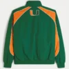 Jacheta windbreaker cu imprimeu grafic University of Miami Hurricanes Jacheta windbreaker cu imprimeu grafic University of Miami Hurricanes