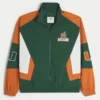 Jacheta windbreaker cu imprimeu grafic University of Miami Hurricanes Jacheta windbreaker cu imprimeu grafic University of Miami Hurricanes