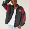 Jacheta windbreaker cu imprimeu Ohio State University Buckeyes