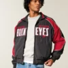 Jacheta windbreaker cu imprimeu Ohio State University Buckeyes Jacheta windbreaker cu imprimeu Ohio State University Buckeyes
