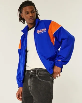 Jacheta windbreaker cu imprimeu University of Florida Gators