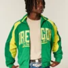 Jacheta windbreaker cu imprimeu University of Oregon Ducks Jacheta windbreaker cu imprimeu University of Oregon Ducks