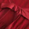 Lansare Holiday Vault Top babydoll din tricot cu satin și legătură în față Lansare Holiday Vault Top babydoll din tricot cu satin și legătură în față