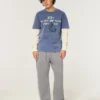 Logo Grafic Jeans largi Logo Grafic Jeans largi