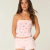 Mini pantaloni scurți din fleece Mini pantaloni scurți din fleece