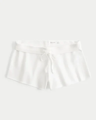 Mini pantaloni scurți din fleece