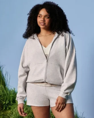 Mini pantaloni scurți din fleece