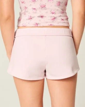 Mini pantaloni scurți din fleece