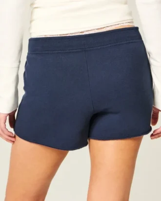 Mini pantaloni scurți din fleece