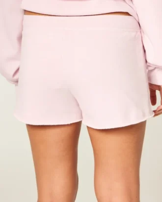 Mini pantaloni scurți din fleece