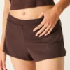 Mini pantaloni scurți din fleece Mini pantaloni scurți din fleece