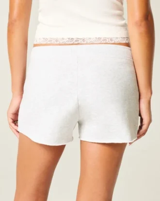 Mini pantaloni scurți din fleece
