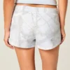Mini pantaloni scurți din fleece camuflaj albastru Mini pantaloni scurți din fleece camuflaj albastru