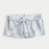 Mini pantaloni scurți din fleece camuflaj albastru Mini pantaloni scurți din fleece camuflaj albastru