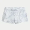 Mini pantaloni scurți din fleece camuflaj albastru Mini pantaloni scurți din fleece camuflaj albastru