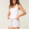 Mini pantaloni scurți din fleece cu imprimeu Star Graphic Mini pantaloni scurți din fleece cu imprimeu Star Graphic