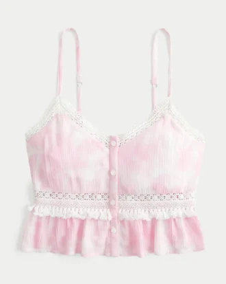 Mini top cu franjuri