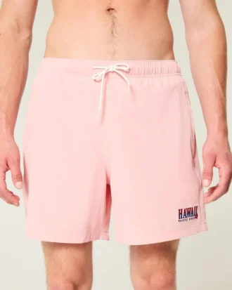 Șort de baie Hawaii Graphic Mid-Thigh Volley