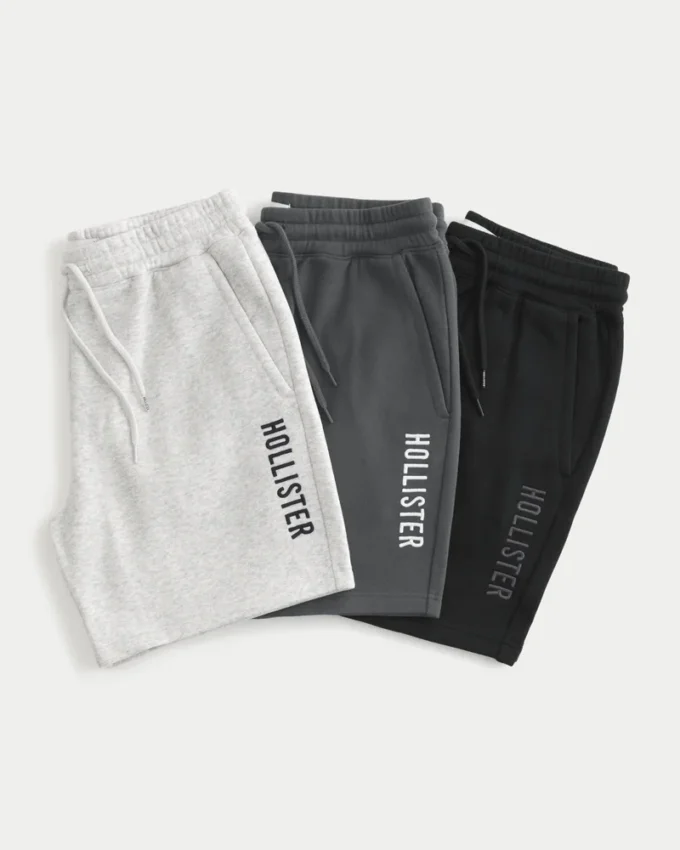 Pachet de 3 pantaloni scurți cu logo până la jumătatea coapsei Pachet de 3 pantaloni scurți cu logo până la jumătatea coapsei