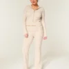 Pantaloni bootcut cu pliu din tricot Gilly Hicks Pantaloni bootcut cu pliu din tricot Gilly Hicks