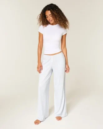 Pantaloni boxer largi Always Cozy Pointelle