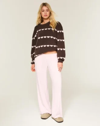 Pantaloni boxer largi Always Cozy Pointelle
