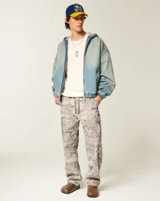 Pantaloni cargo largi