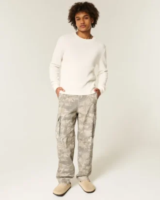 Pantaloni cargo largi Camo Skater