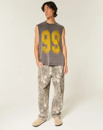 Pantaloni cargo largi Camo Skater