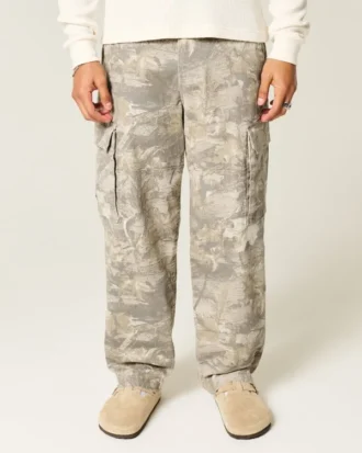 Pantaloni cargo largi Camo Skater