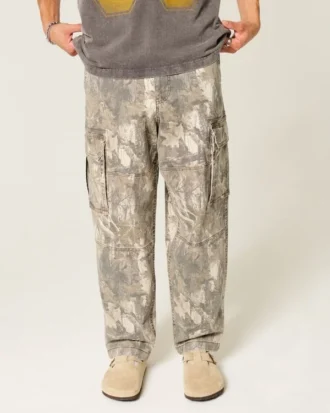 Pantaloni cargo largi Camo Skater