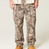 Pantaloni cargo largi, cu elastic Pantaloni cargo largi, cu elastic