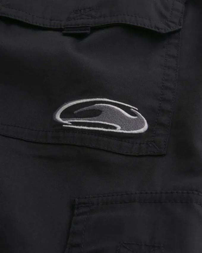 Pantaloni cargo largi, cu elastic Pantaloni cargo largi, cu elastic