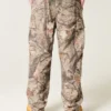 Pantaloni cargo largi, cu elastic Pantaloni cargo largi, cu elastic