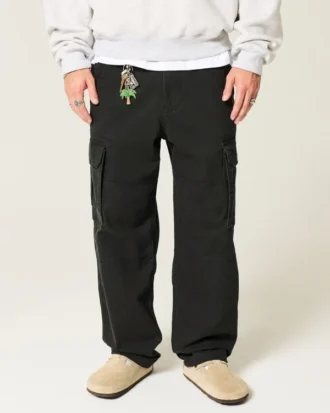 Pantaloni cargo largi pentru skateri