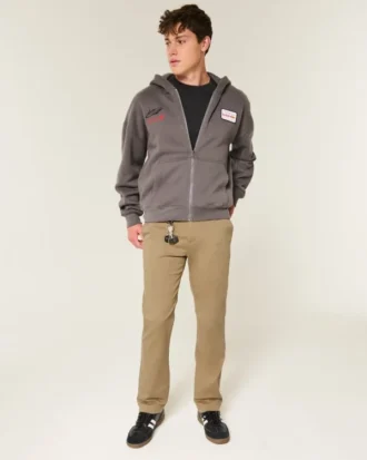 Pantaloni chino drepți slim