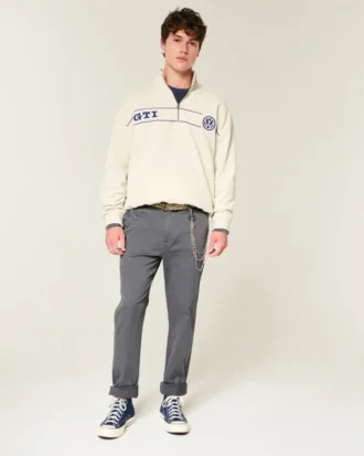 Pantaloni chino drepți slim