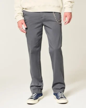 Pantaloni chino drepți slim