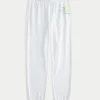 Pantaloni de jogging din bumbac cu logo grafic Pantaloni de jogging din bumbac cu logo grafic