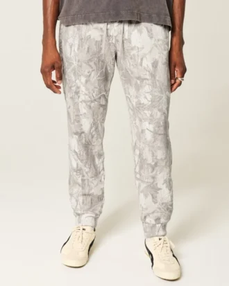 Pantaloni de jogging din fleece camuflaj