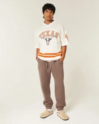 Pantaloni de jogging largi cu cordon