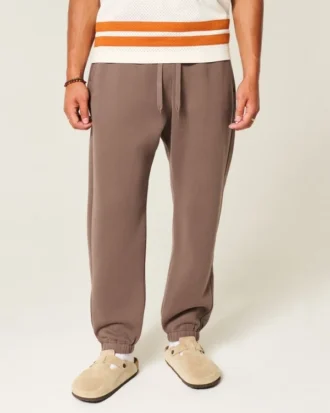 Pantaloni de jogging largi cu cordon