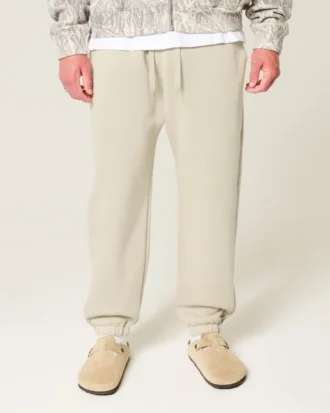 Pantaloni de jogging largi cu cordon